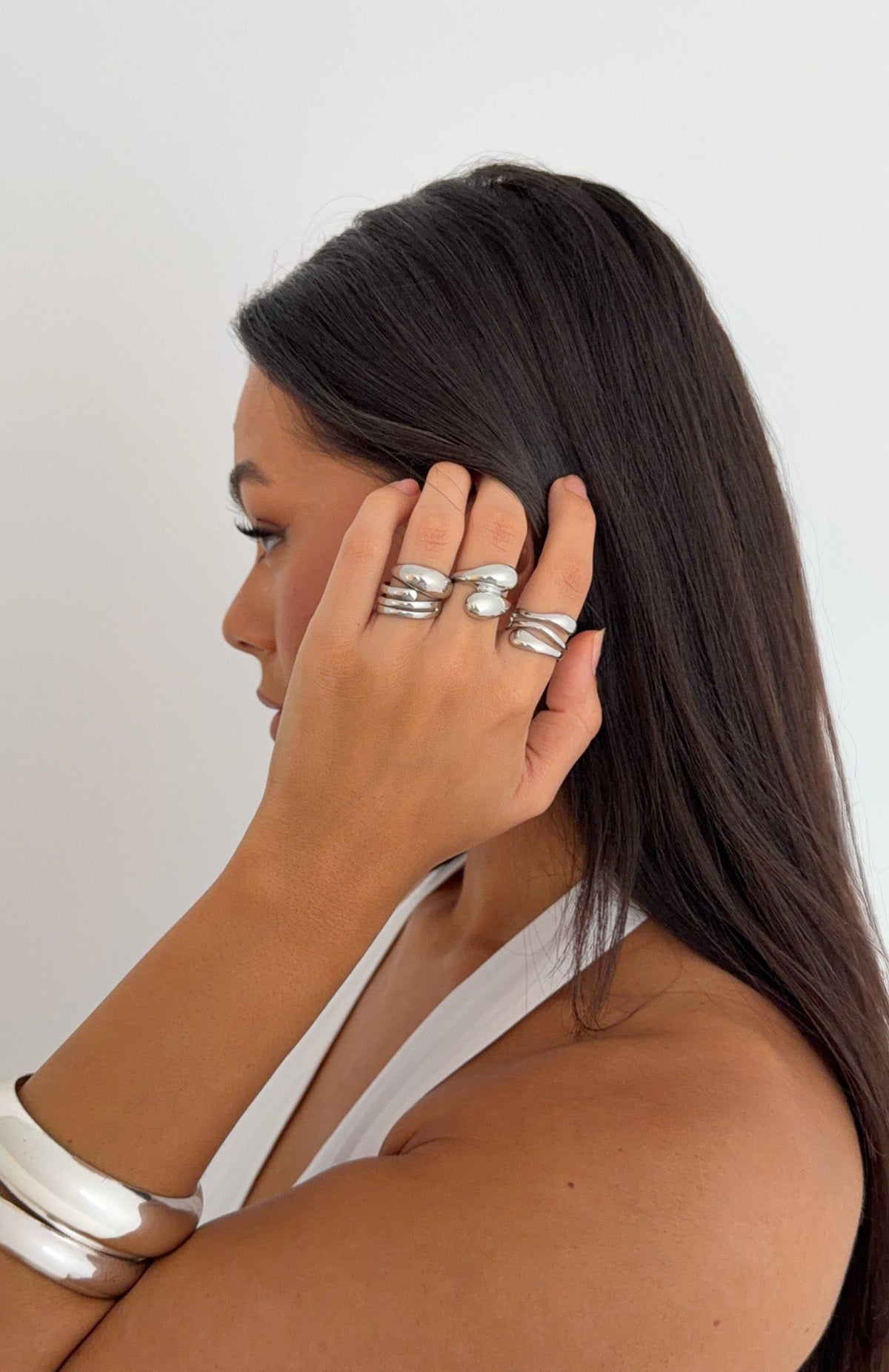 Trending Timea Ring Set Silver