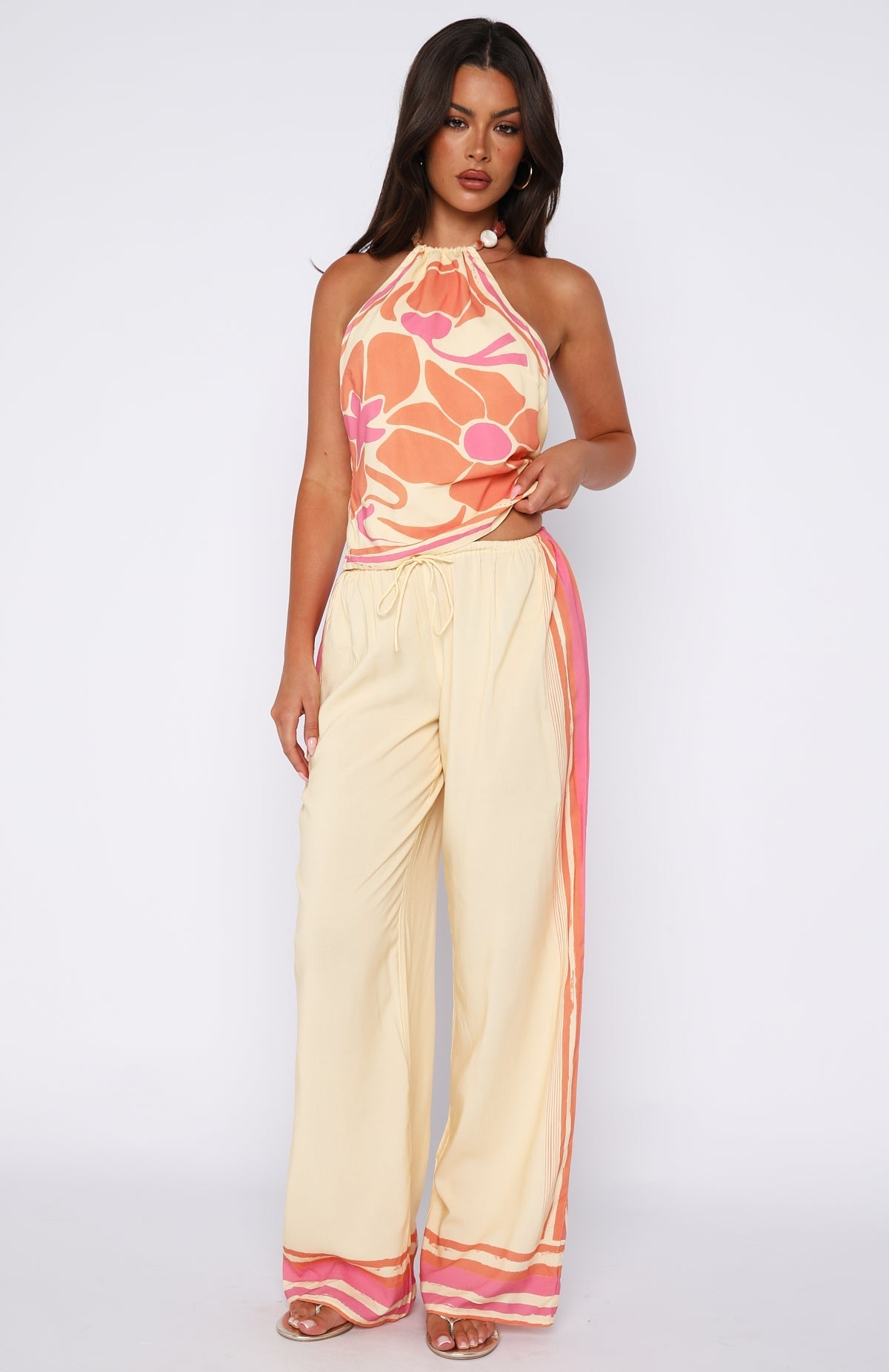 Trending Tropic Muse Pants Lemon Symphony