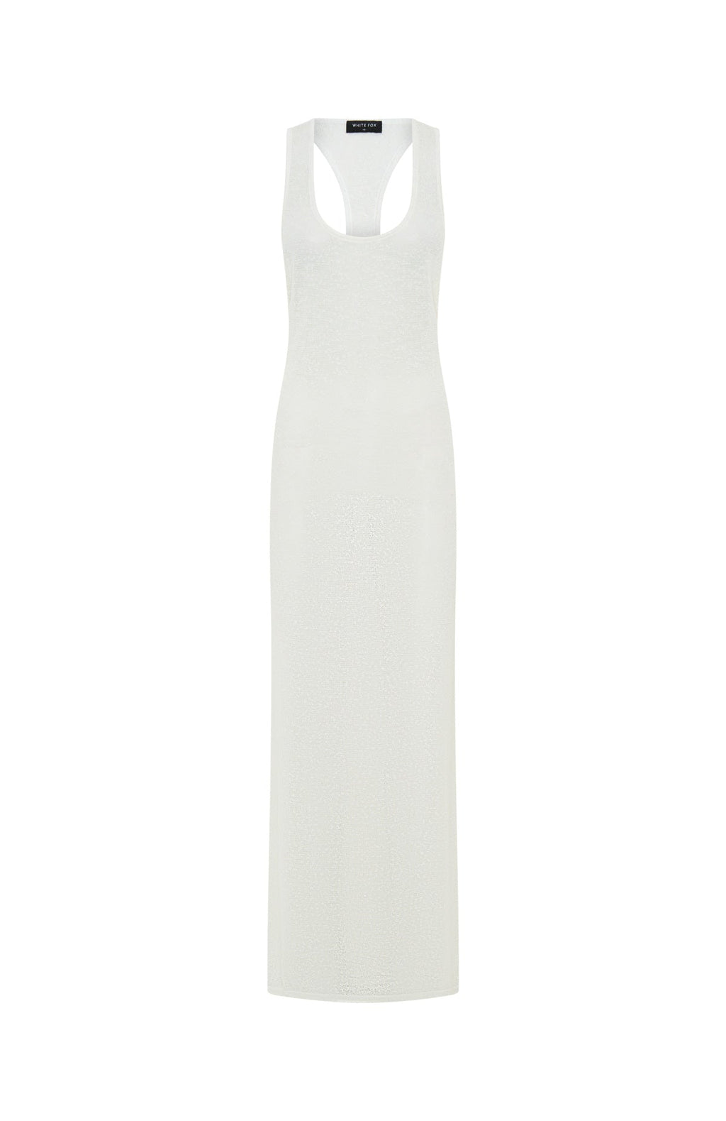 Trending Tropic Waters Knit Maxi Dress White