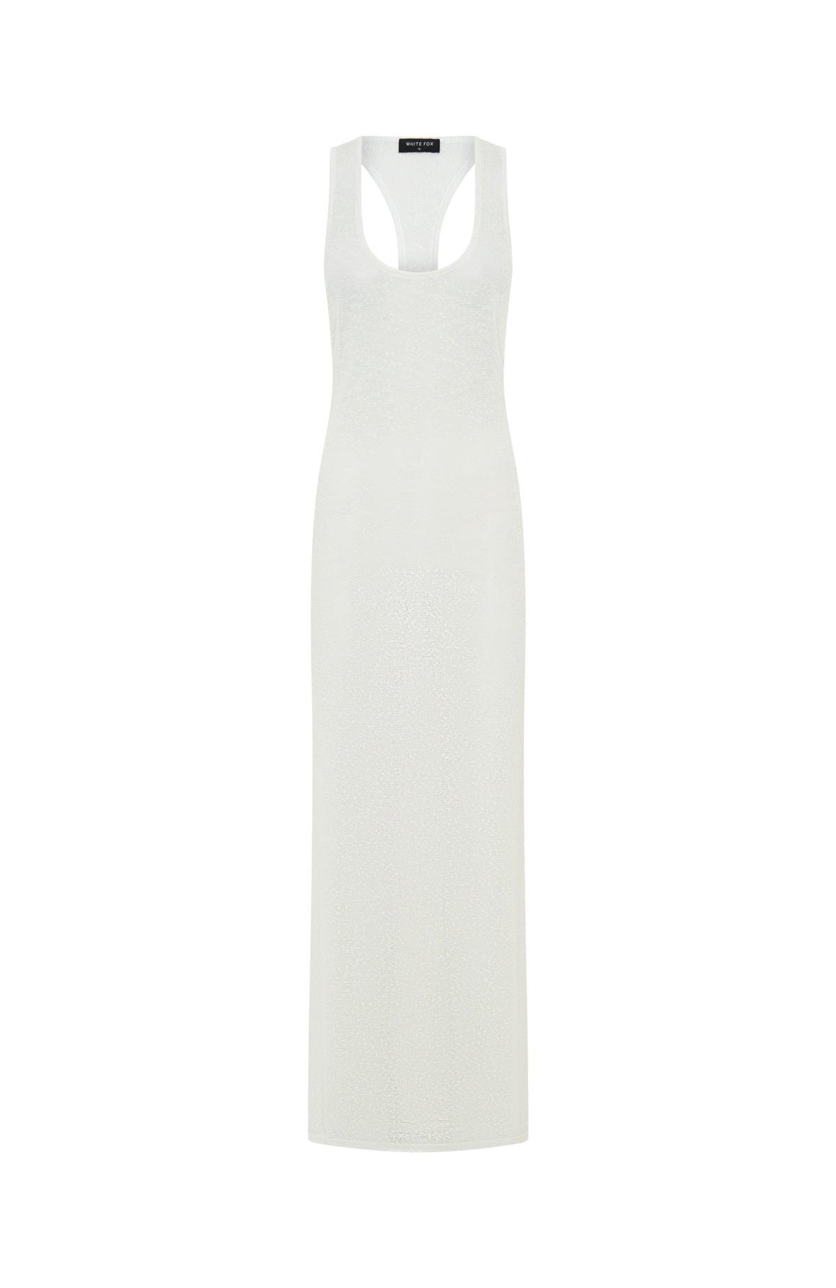 Trending Tropic Waters Knit Maxi Dress White