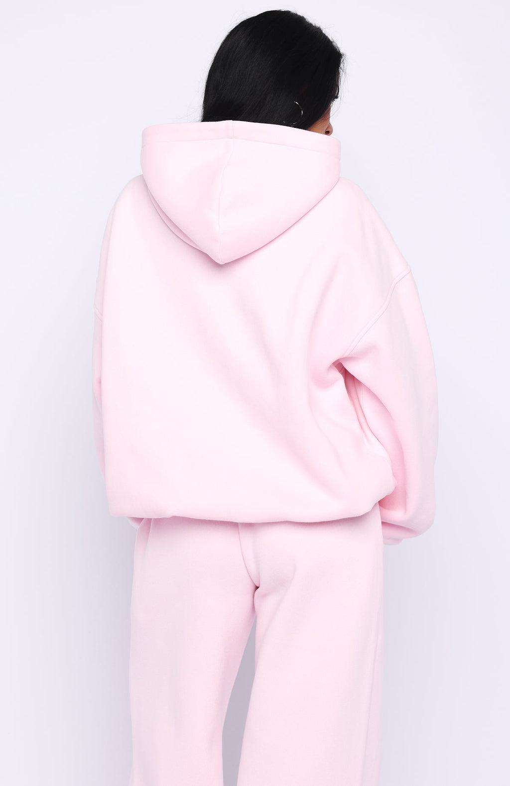 Trending Vibe Too High Oversized Hoodie Pink