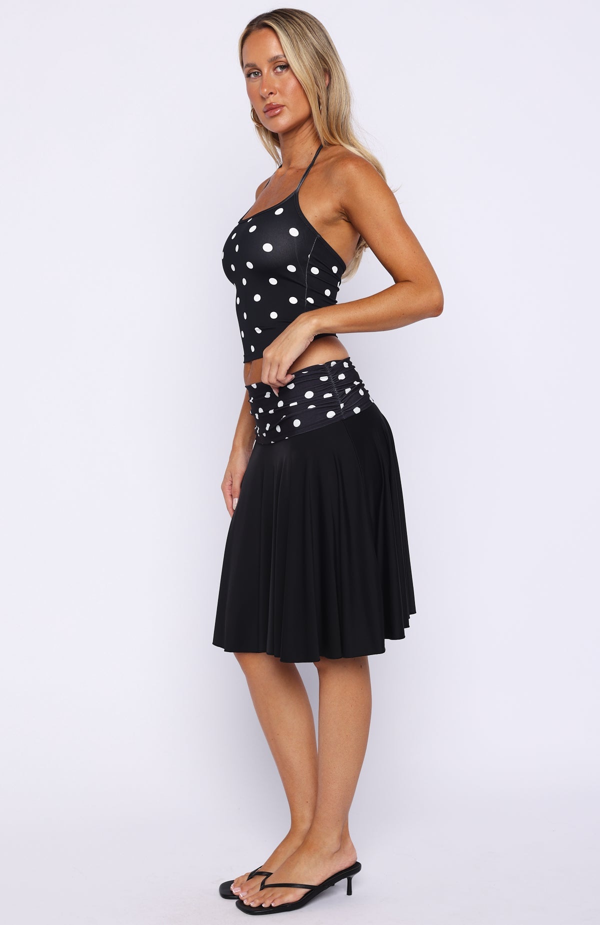 Trending Weve Got That Spark Midi Skirt Black