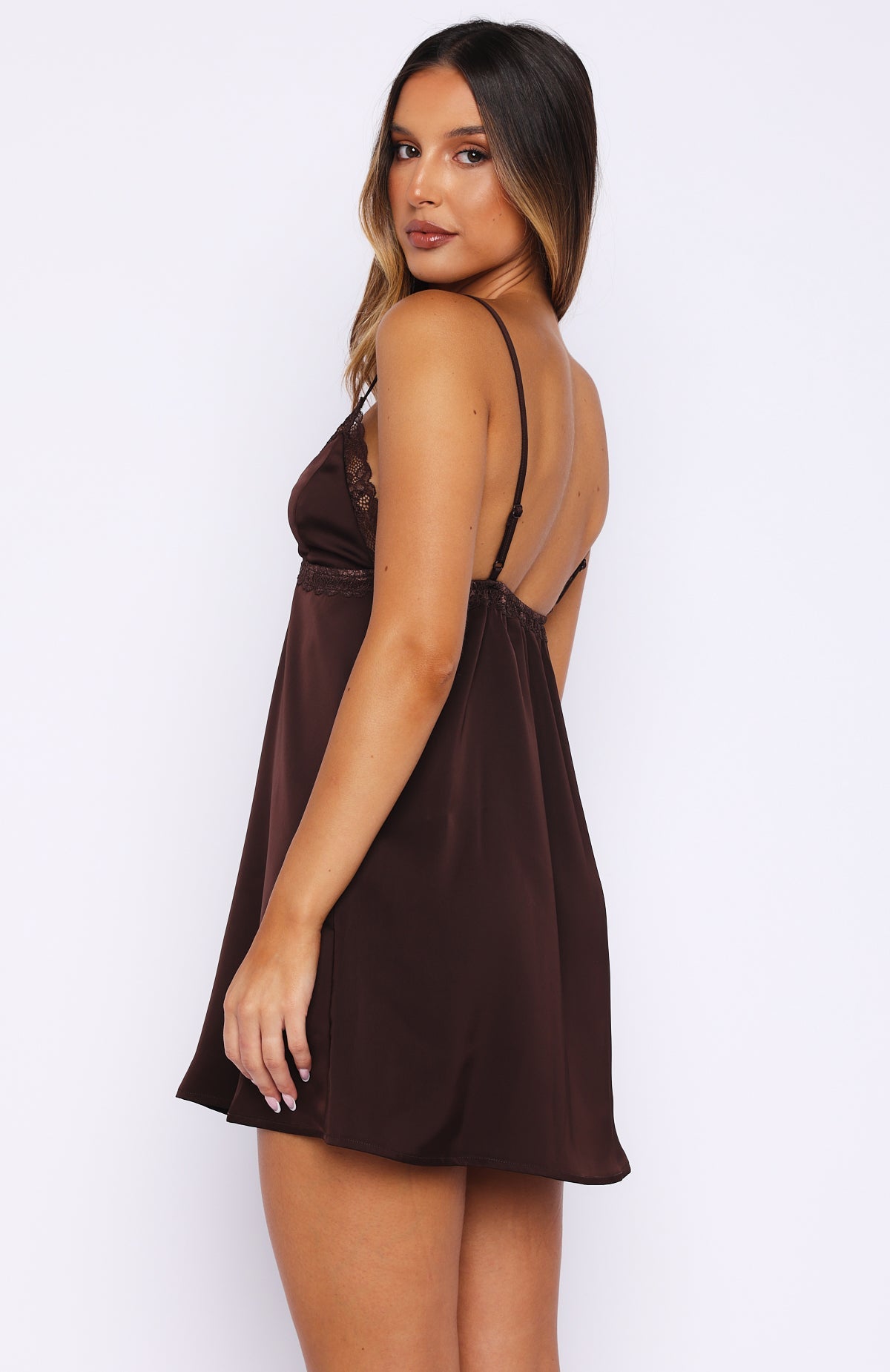 Trending Whisper Of Love Nightie Chocolate