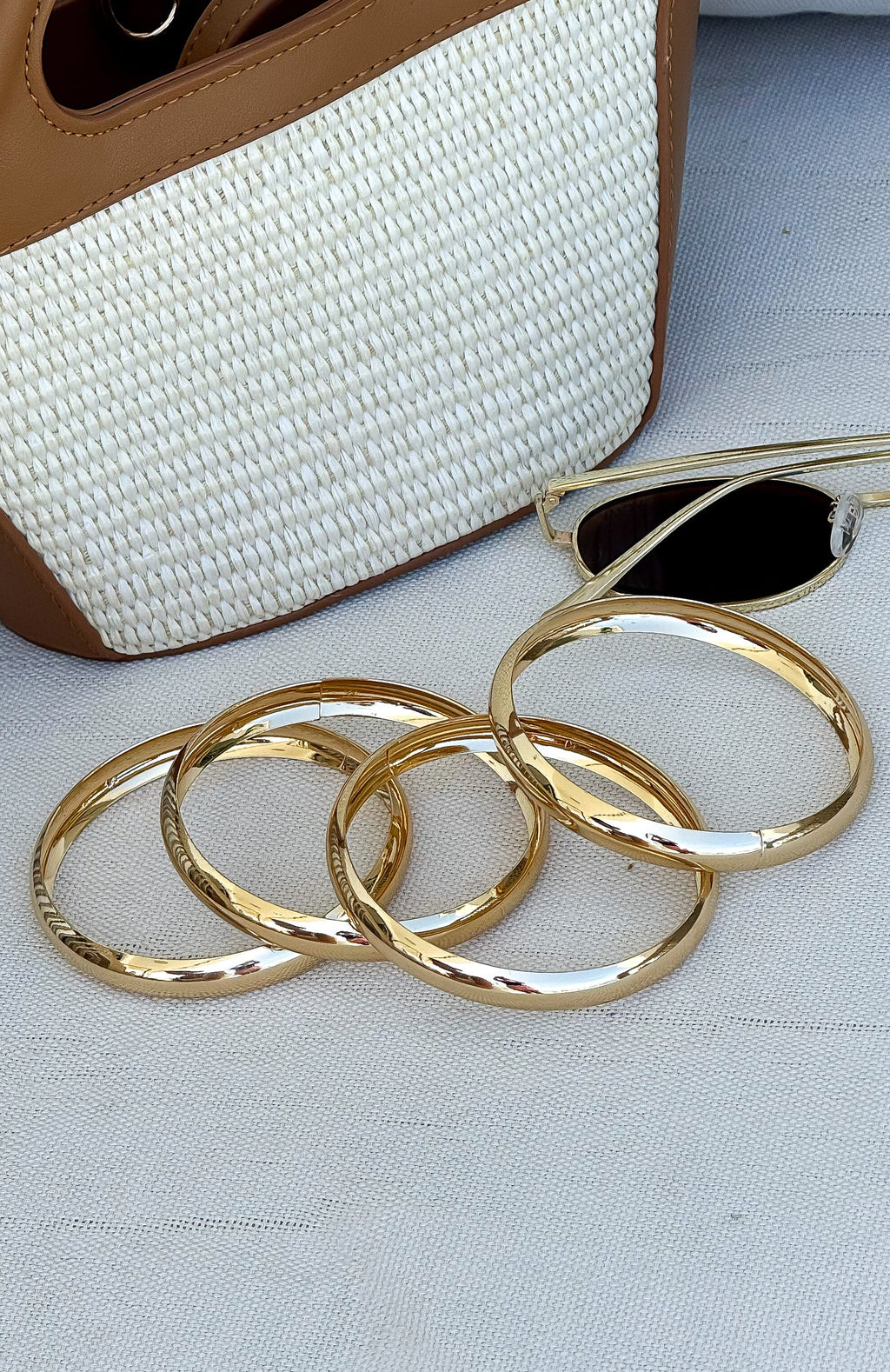 Trending Wilder Bangle Set Gold