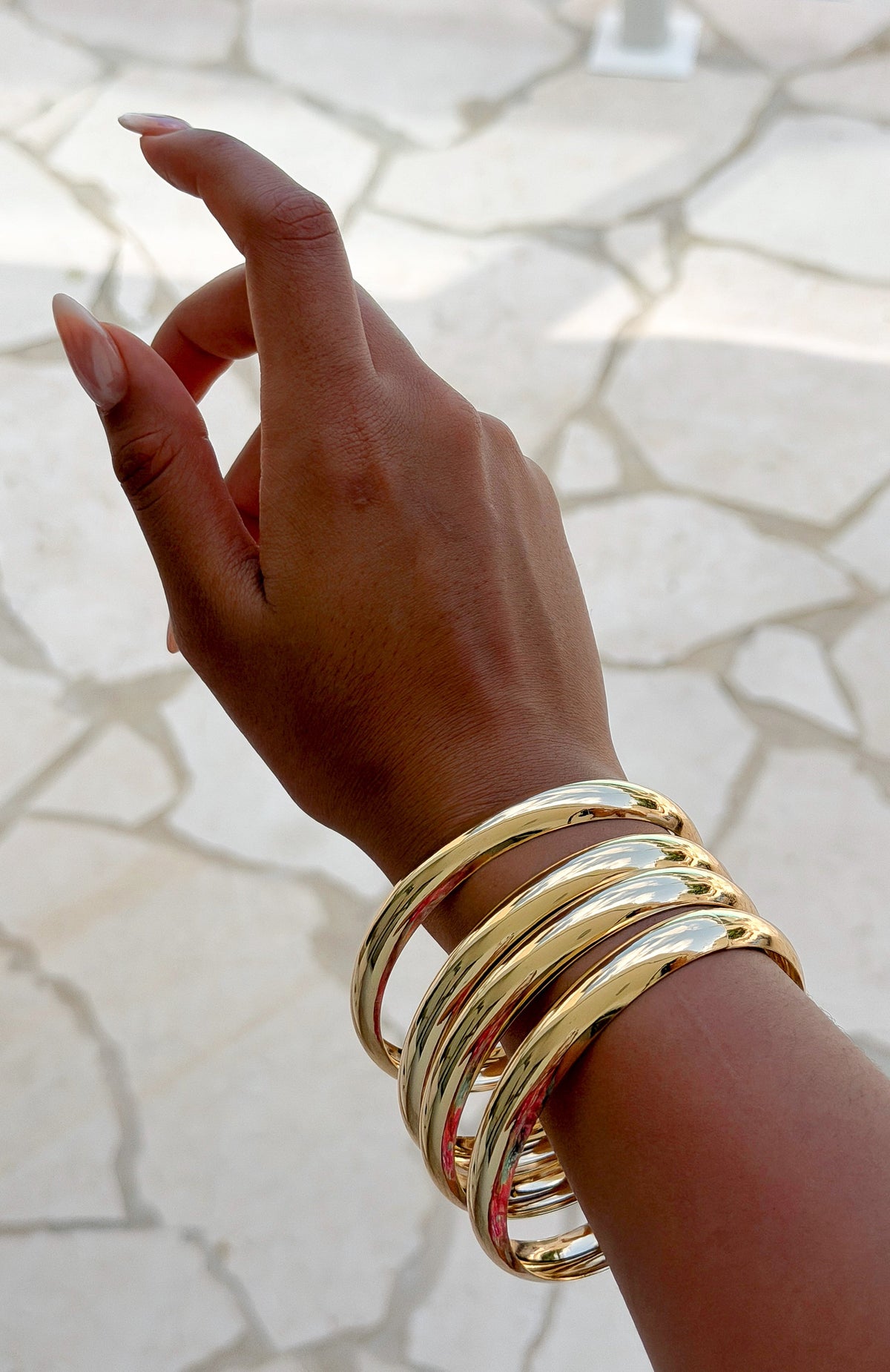 Trending Wilder Bangle Set Gold