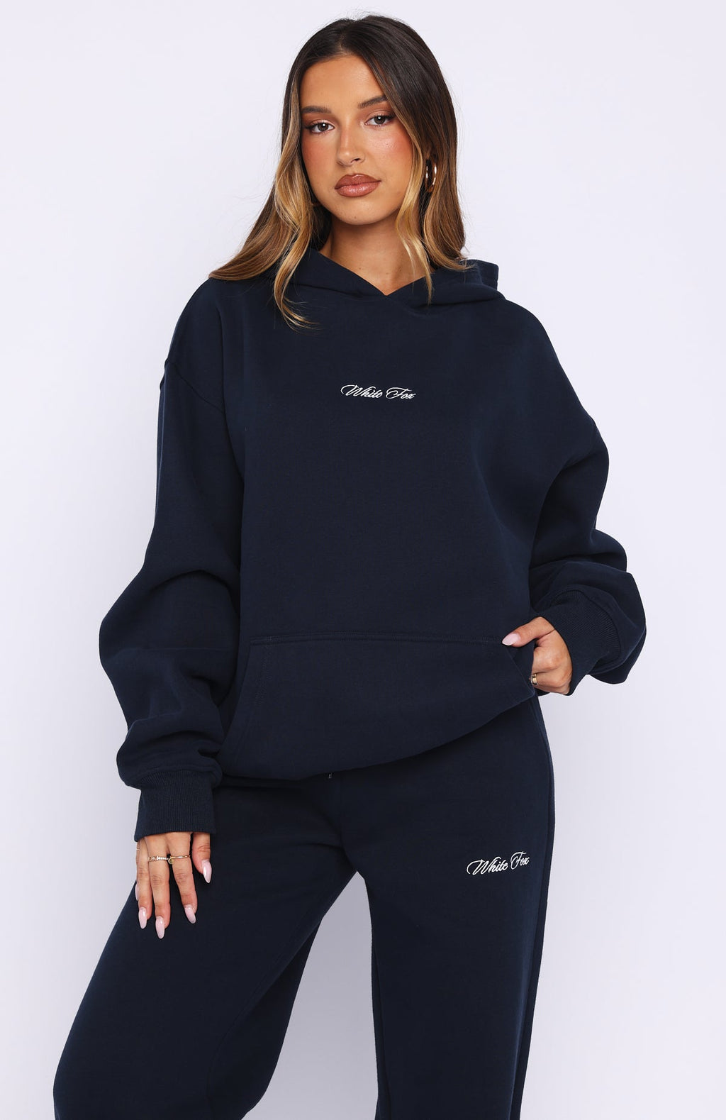 Trending Wishing For It Oversized Hoodie Navy