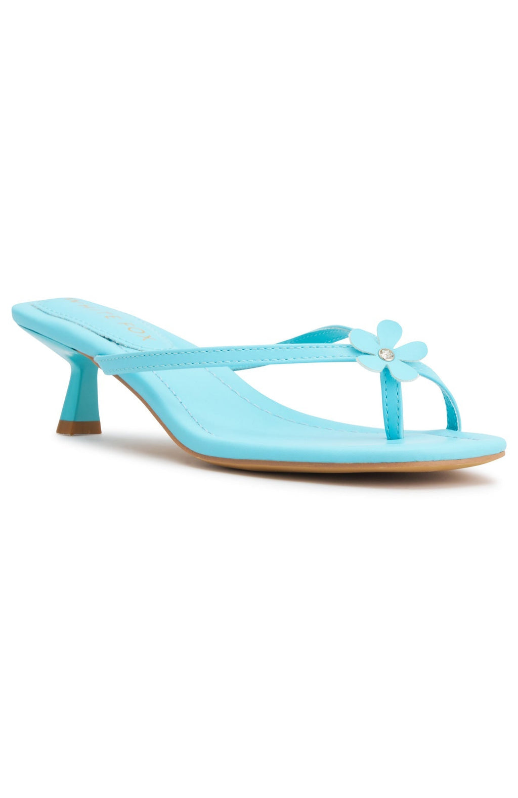 Trending Jarrah Thong Heels Turquoise