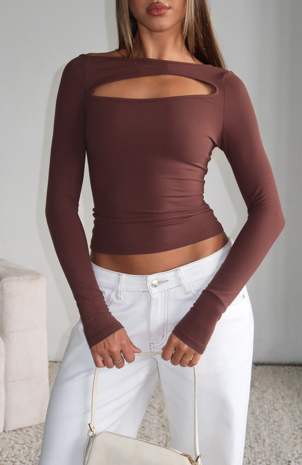 Trending You Just Get Better Long Sleeve Top Expresso