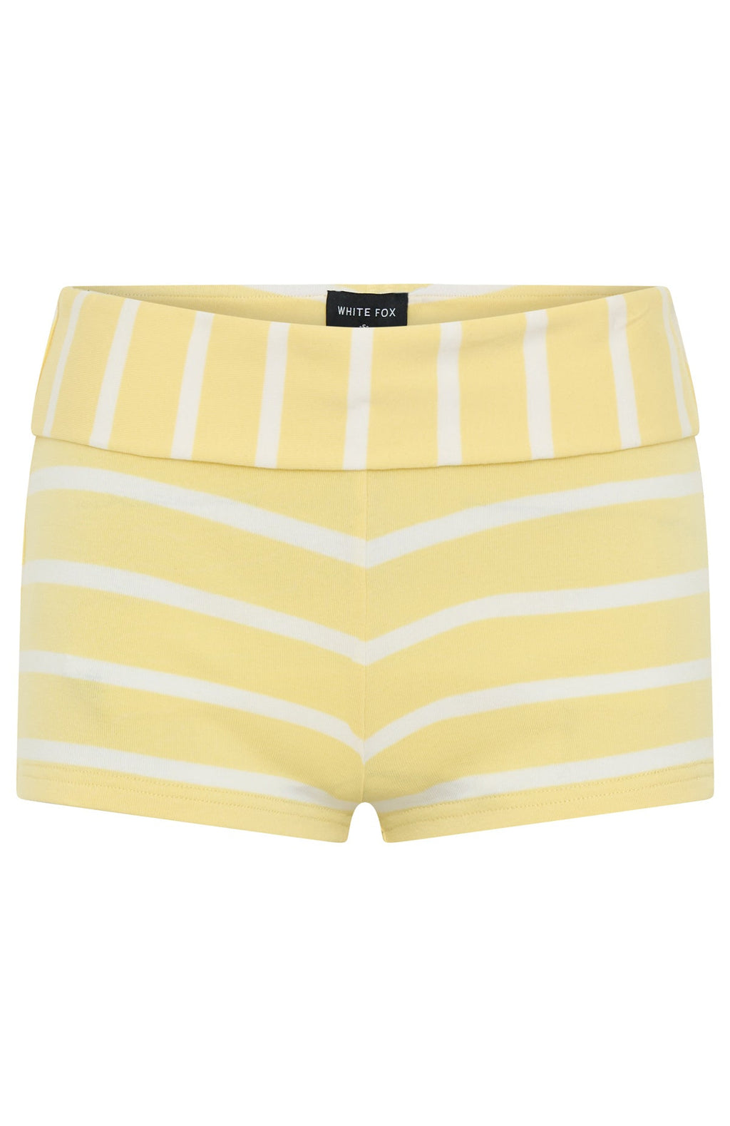 Trending You Said Forever Booty Shorts Lemon Stripe