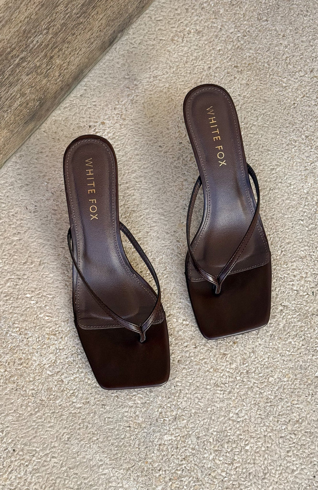Trending Mitchell Thong Mules Chocolate PU