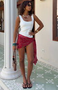 Trending Magic Romance Beaded Sarong Scarlett Flame