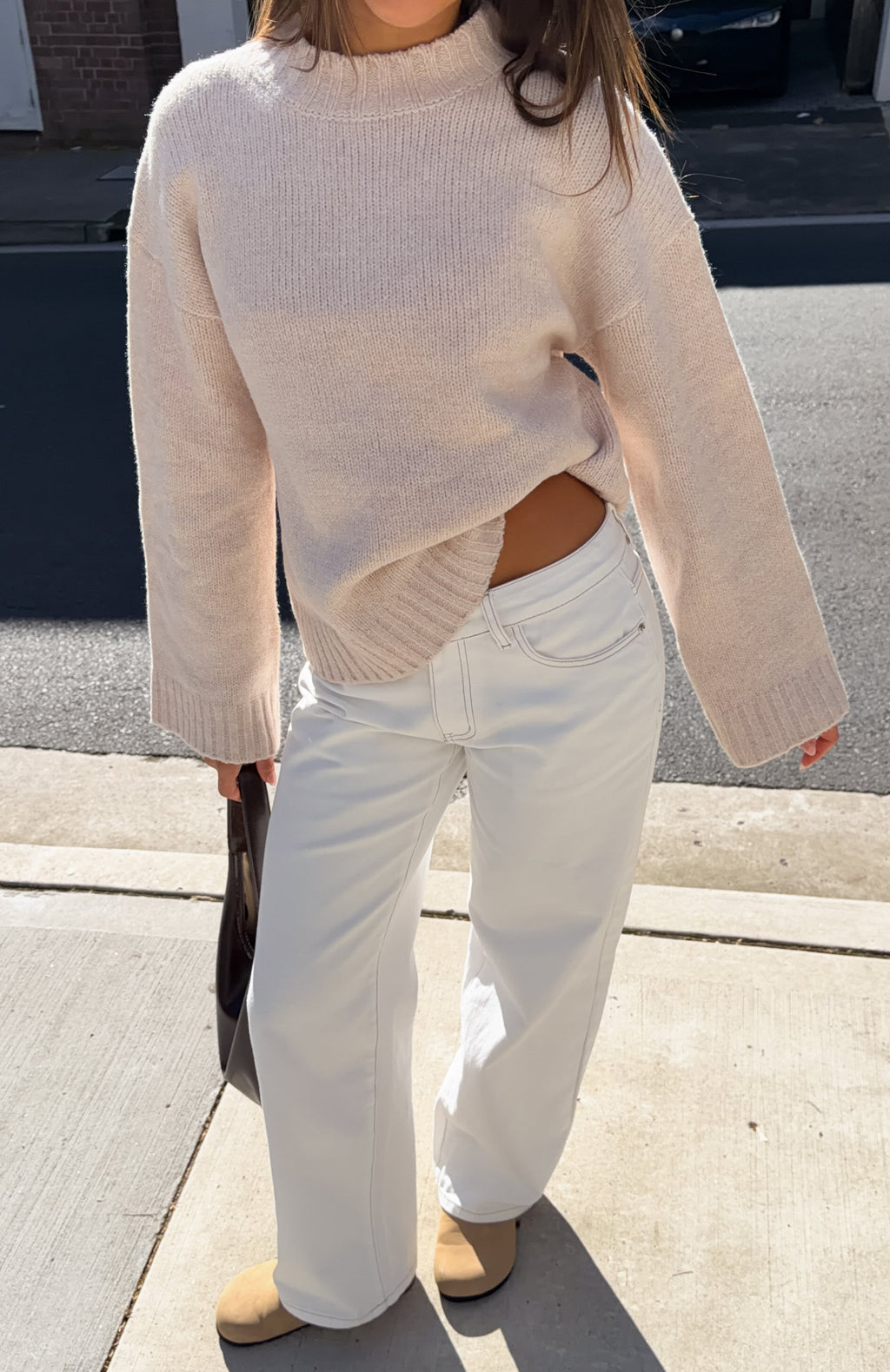 Trending Winters Chill Knit Sweater Oat