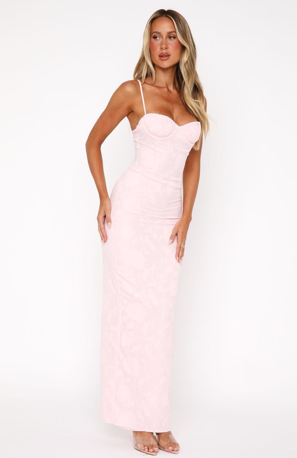 Trending Poppy Dream Maxi Dress Baby Pink