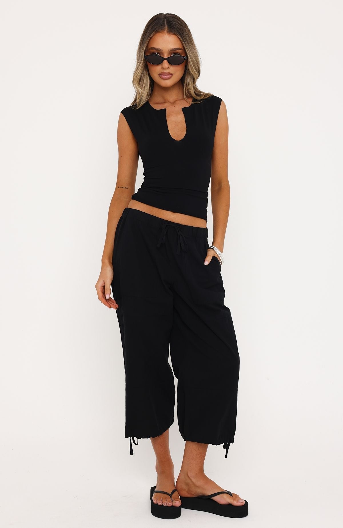 Trending Something Cute Top Black