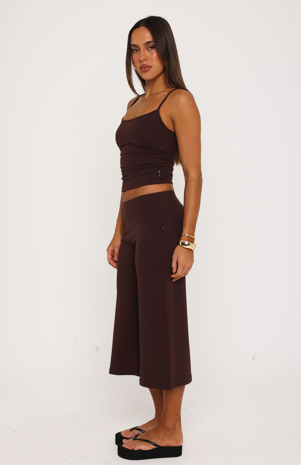 Trending Cant Go Wrong Wide Leg Capri Chocolate
