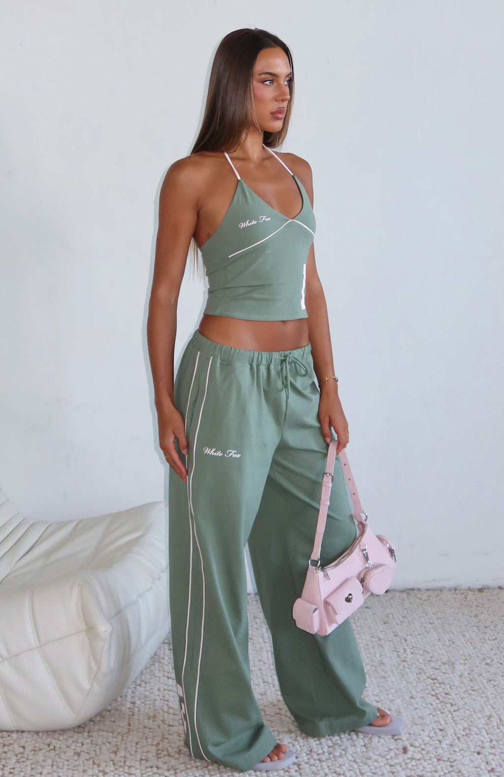 Trending Cant Help The Feeling Track Pants Khaki