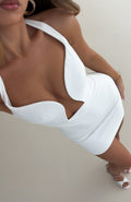 Trending Your Next Move Mini Dress White