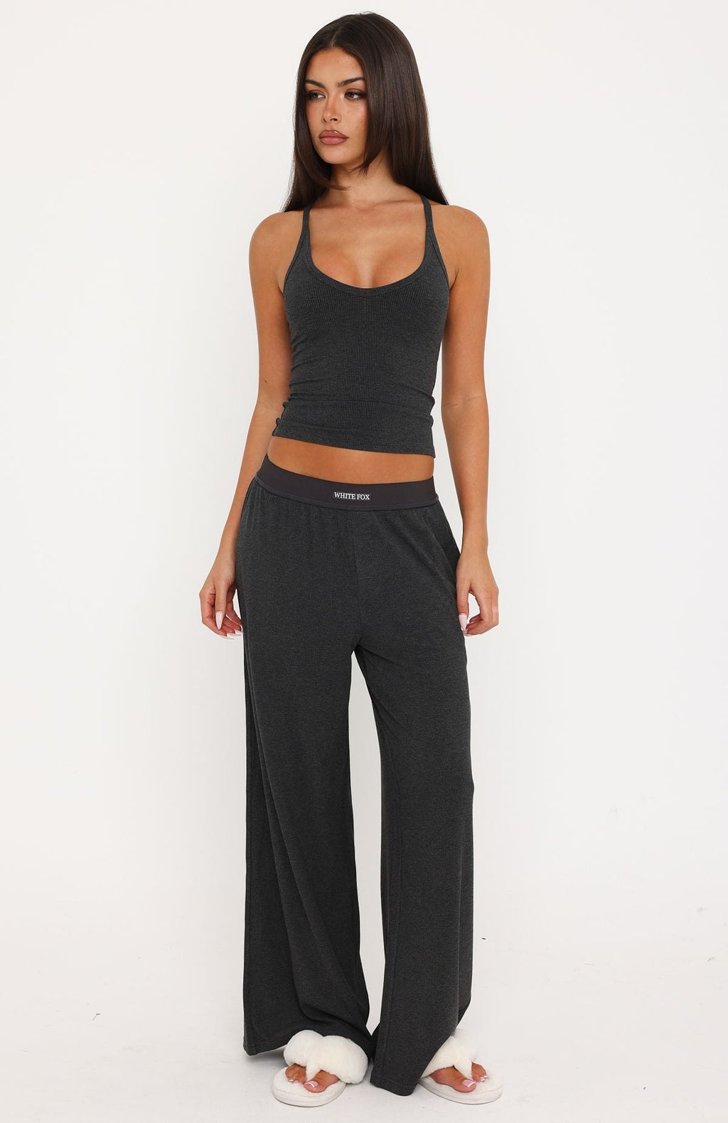 Trending Snooze Mode Pyjama Pants Charcoal Marle