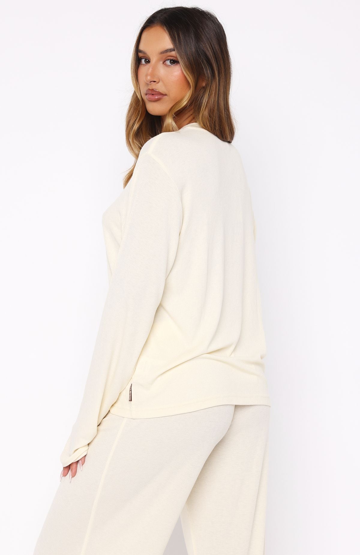 Trending Wish Upon A Star Pyjama Long Sleeve Top Off White