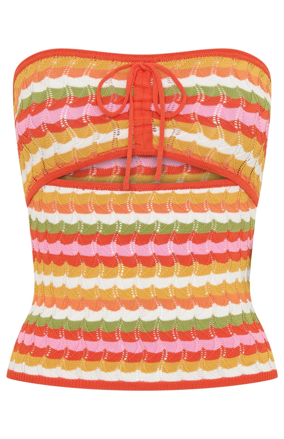 Trending Past Curfew Strapless Knit Top Sugar And Sweets