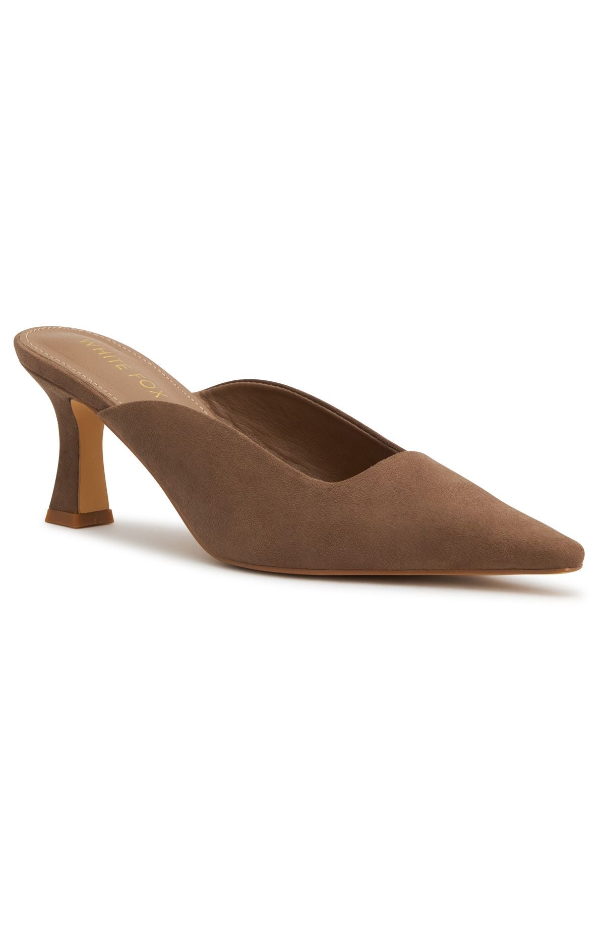 Trending Zubin Mules Mocha Faux Suede